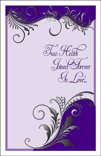 Wedding Program Cover Template 8D - Graphic 4